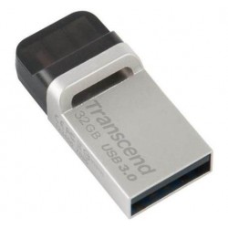  Clé USB 3.0 Transcend TS32GJF880S Micro-USB OTG 64 Go 