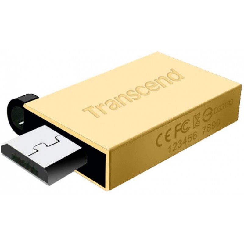  Clé USB 3.0 Transcend TS32GJF380G Micro-USB OTG 32 Go Gold 