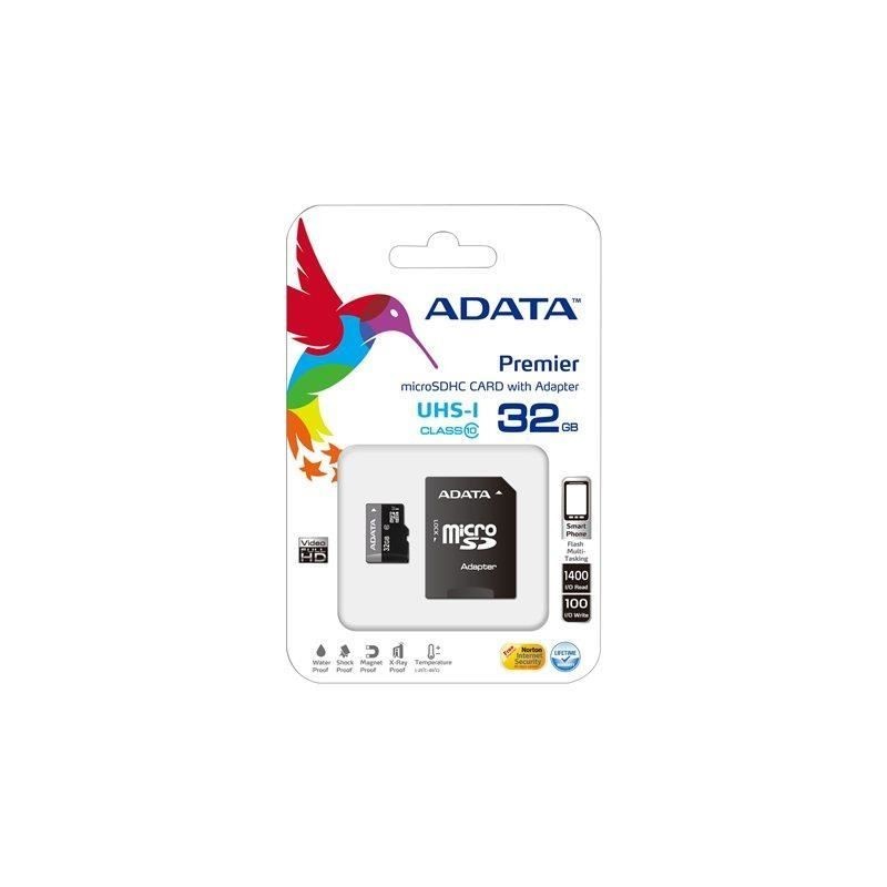 Carte mémoire MicroSDHC ADATA 32 Go class 4 