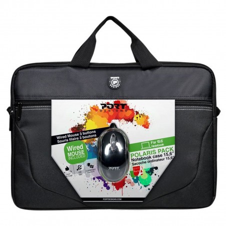  Sacoche pour ordinateur portable PORT Designs Polaris Bundle 15.6" + Souris 