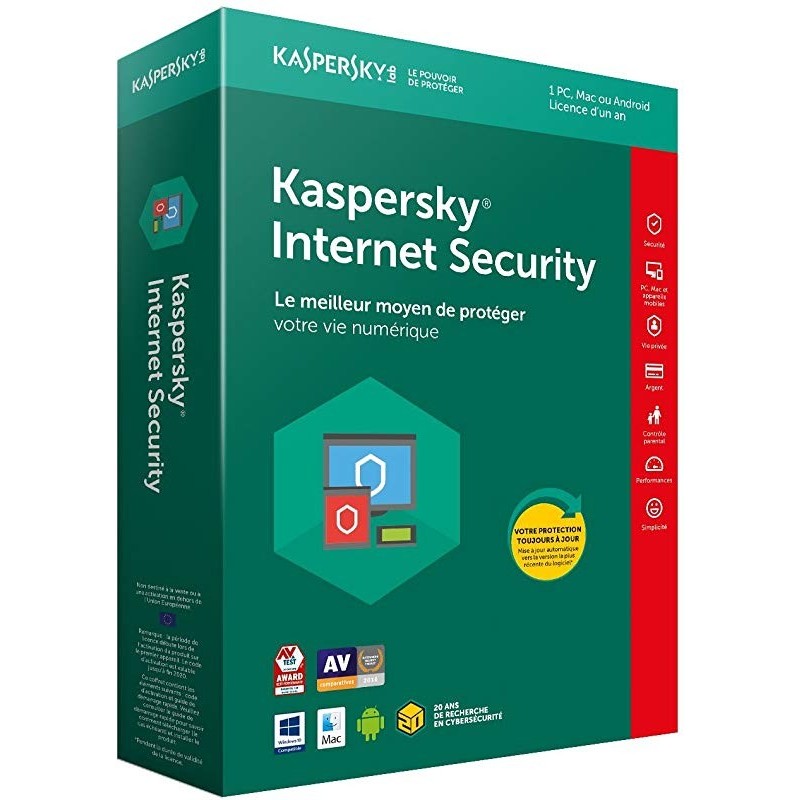  Kaspersky Internet Security 2019 10 poste Multi-Postes 