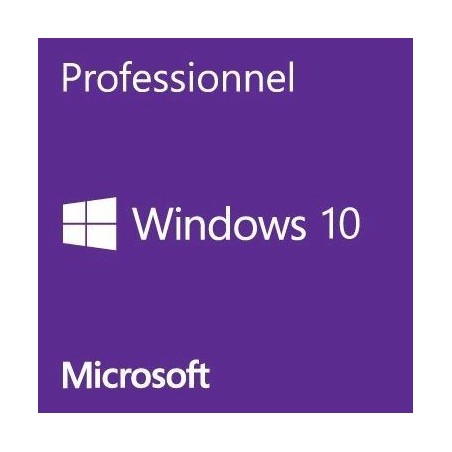  Microsoft Windows 10 Professionnel 64 bits - OEM (DVD) 