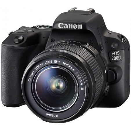  Appareil photo Compact Canon EOS 200D + EF-S 18-55mm (2250C011AA) 