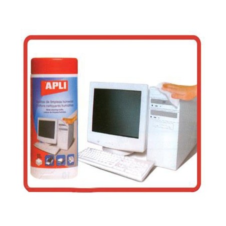  Lingettes de nettoyage APLI 100 unités 