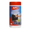  Lingettes de nettoyage humides, spécial écrans, APLI 100 unités 