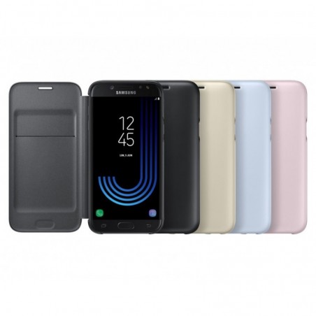  Étui à rabat noir Galaxy J5 2017 