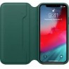 Etui folio APPLE à rabat en cuir pour smartphone iPhone X coloris au choix