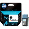  Cartouche d'impression jet d'encre 3 couleurs HP 49 