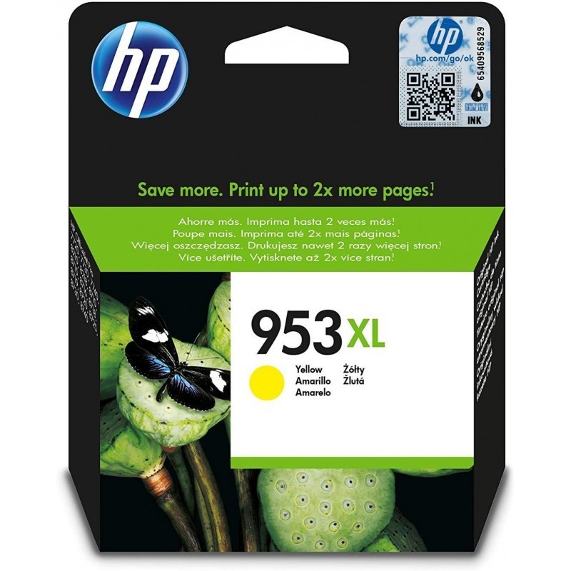 Cartouches d'encre HP 953XL Jaune grande capacité (F6U18AE)