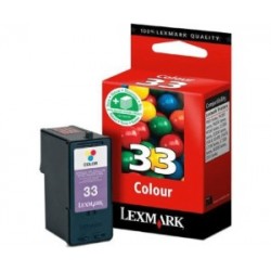  Cartouche 3 couleurs n°33 Lexmark 18CX033E Capacité standard 