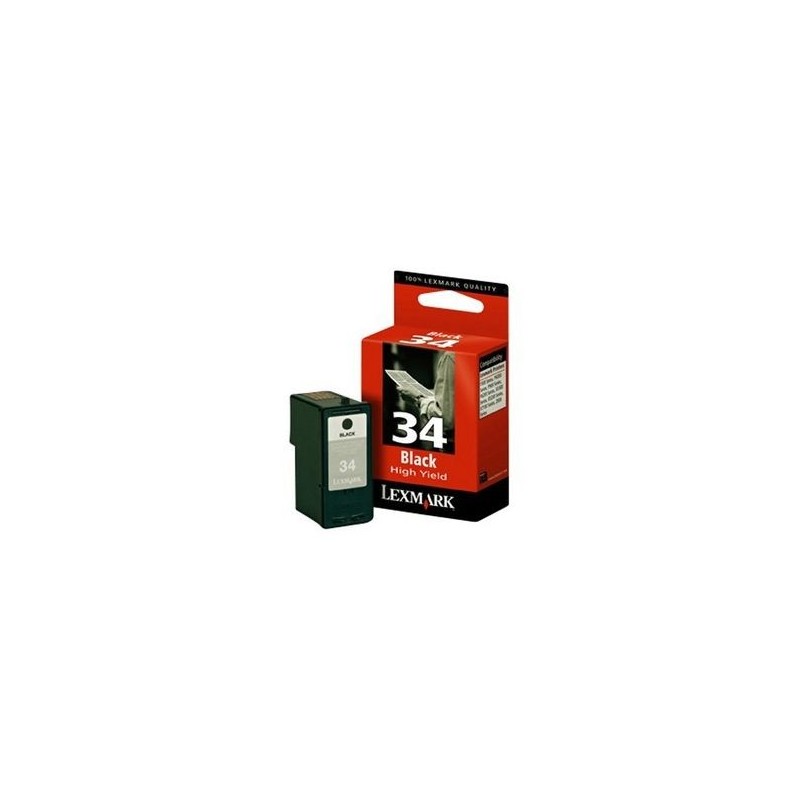  Cartouche Noire n°34 XL Lexmark 18C0034 