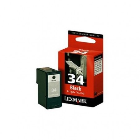  Cartouche Noire n°34 XL Lexmark 18C0034 