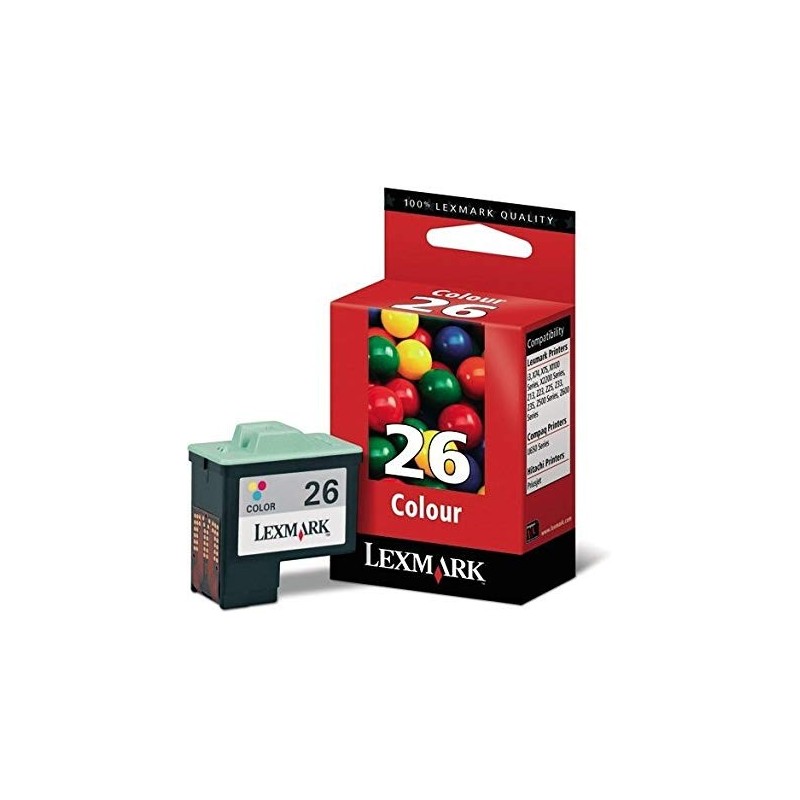  Cartouche 3 couleurs n°26 10N0026 Lexmark 