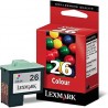  Cartouche 3 couleurs n°26 10N0026 Lexmark 