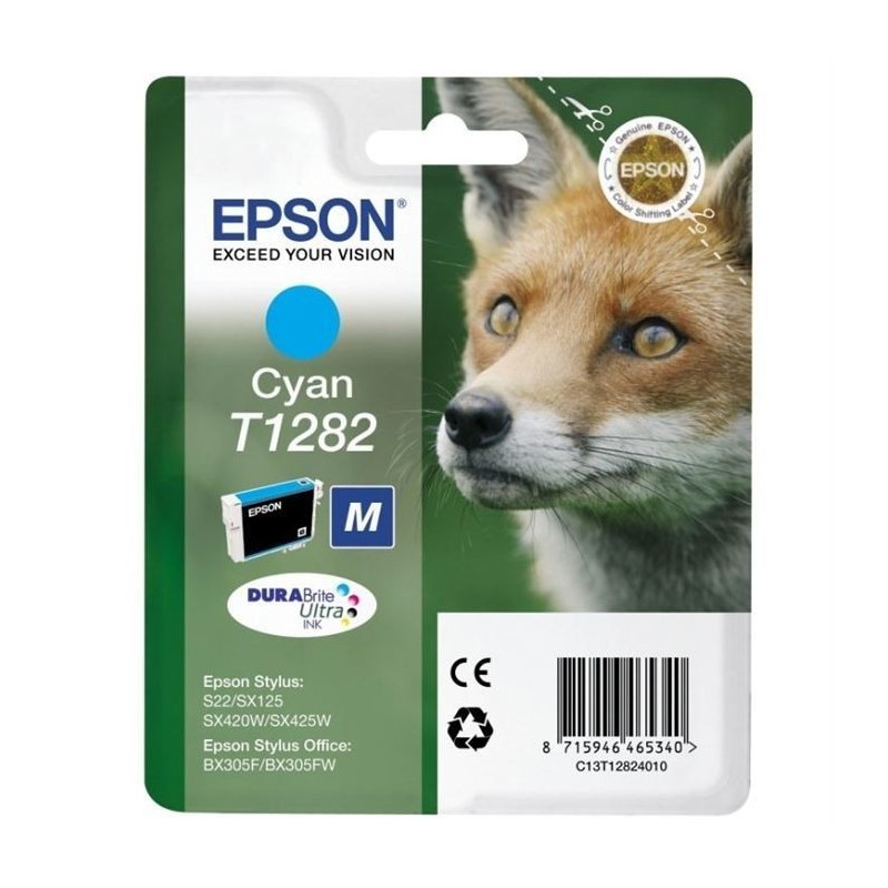  Cartouche jet d'encre EPSON Cyan - C13T12824011 