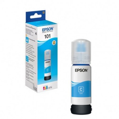 Bouteille d'encre Cyan Epson EcoTank 101 (C13T03V24A)