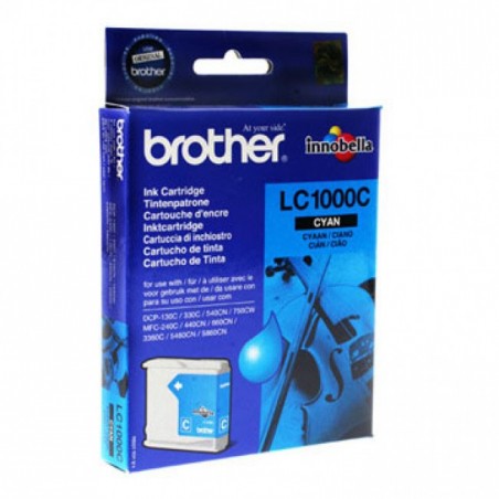  Cartouche jet d'encre Brother LC1000C Cyan 