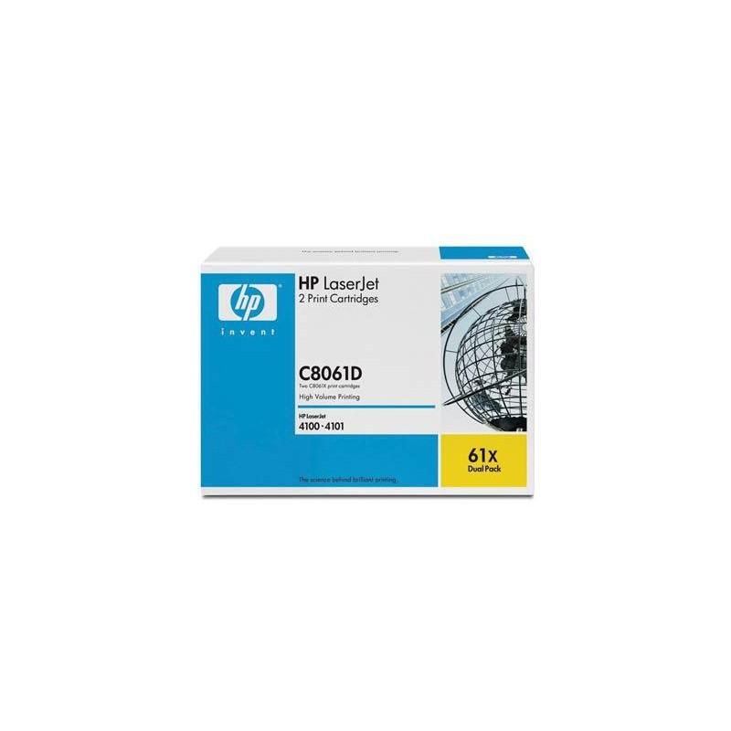  Toner noires HP LaserJet 61X Réf :( C8061X ) (lot de 2) 