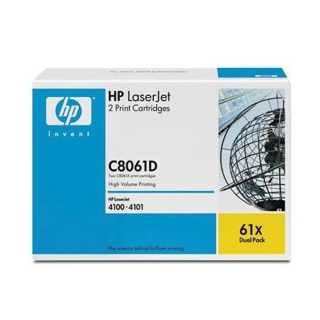  Toner noires HP LaserJet 61X Réf :( C8061X ) (lot de 2) 