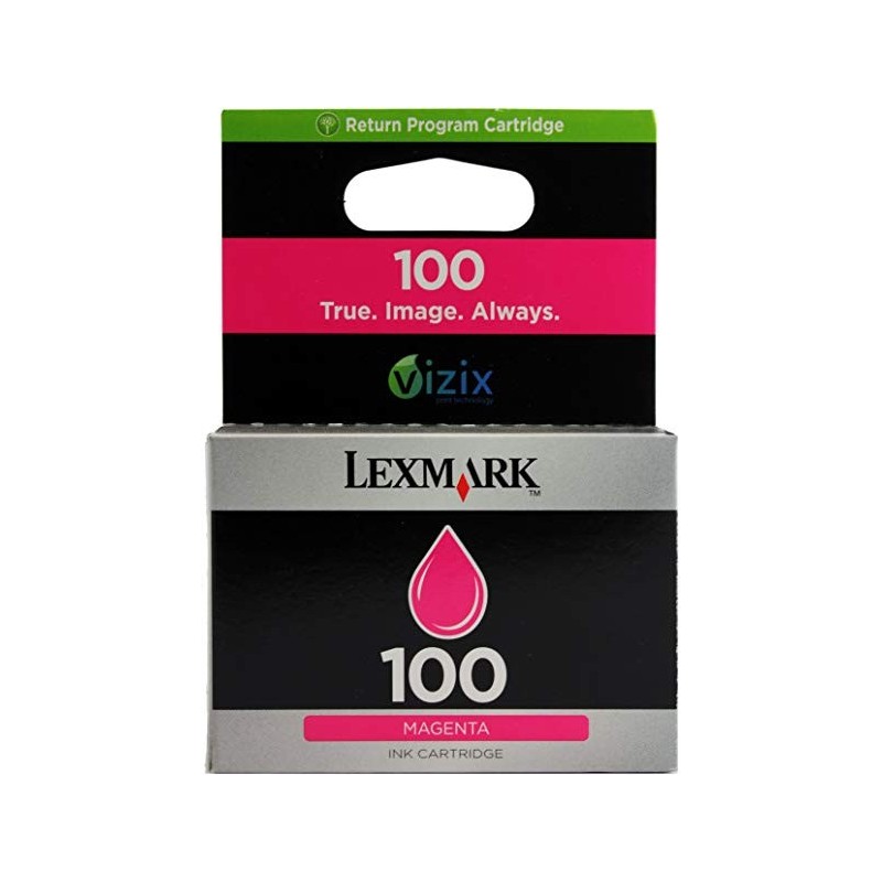  Cartouche d'encre Lexmark Magenta 100 