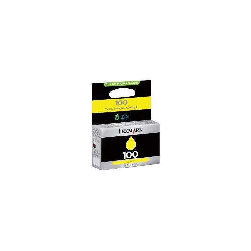  Cartouche d'encre Lexmark Jaune 100 