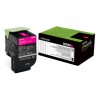  Cartouche de toner Lexmark Magenta 808M du Programme de retour 1000 pages 