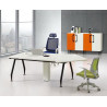 Bureau Opérateur Blanc ART pietement métal noir