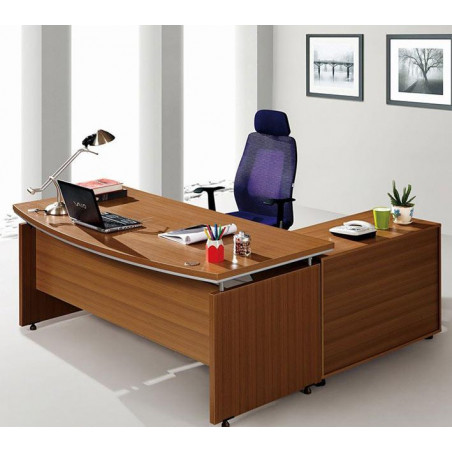 Bureau Direction THALES 200 cm avec retour + rangement