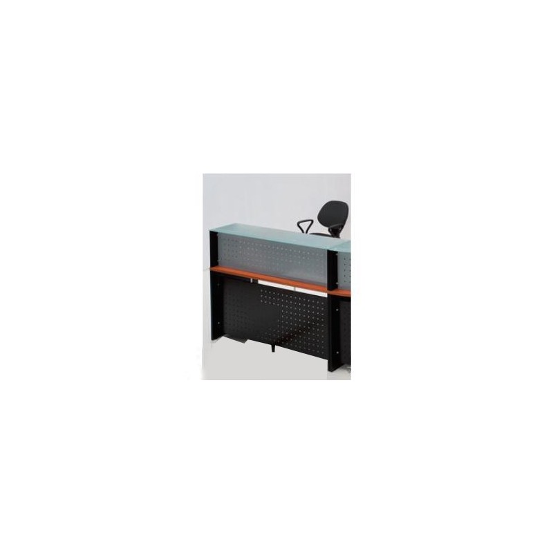 Comptoir d'accueil Droit 180° OPTIMA 140 x 110 x 75 cm coloris au choix