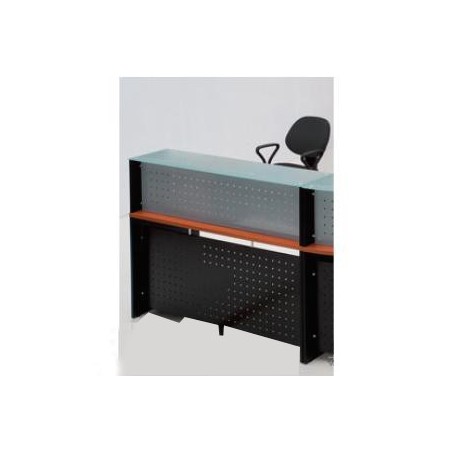 Comptoir d'accueil Droit 180° OPTIMA 140 x 110 x 75 cm coloris au choix