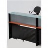 Comptoir d'accueil Droit 180° OPTIMA 140 x 110 x 75 cm coloris au choix
