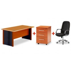 Pack Bureau Manager en bois...