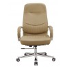Fauteuil Président CLASSIC en simili Cuir Beige foncé