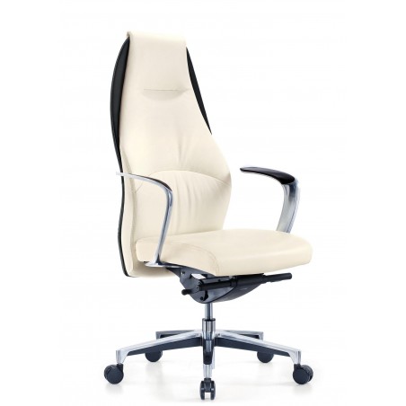 Fauteuil Président DREAMS en Cuir Synthetique Beige