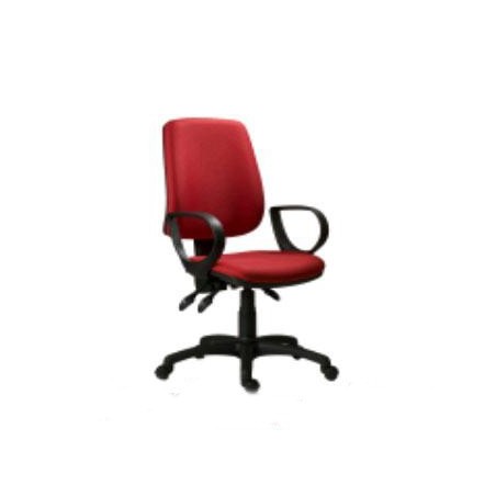 Fauteuil Opérateur ATHEA en tissu rouge