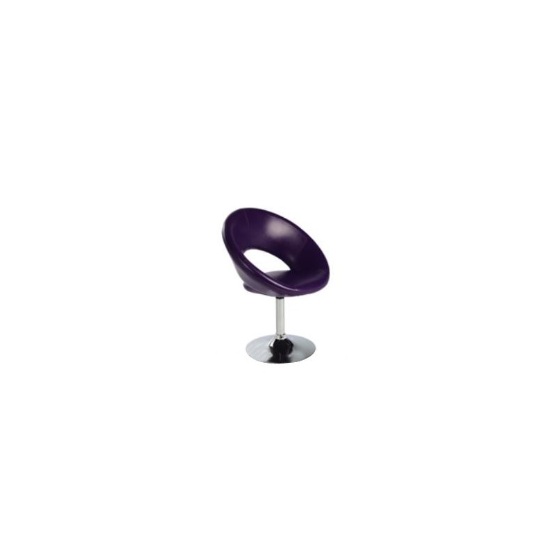 Fauteuil pivotant SPACE en simili cuir structure chrome aux choix