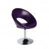 Fauteuil pivotant SPACE en simili cuir structure chrome aux choix