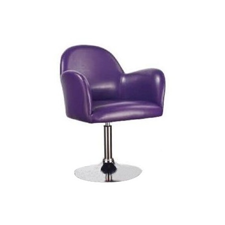 Fauteuil pivotant DENVER en simili cuir structure chrome Coloris aux choix