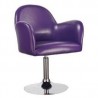 Fauteuil pivotant DENVER en simili cuir structure chrome Coloris aux choix