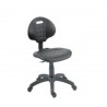 Fauteuil opérateur ISY en PU noir anti-crevaison