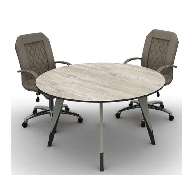 Table de reunion ronde TREND en bois