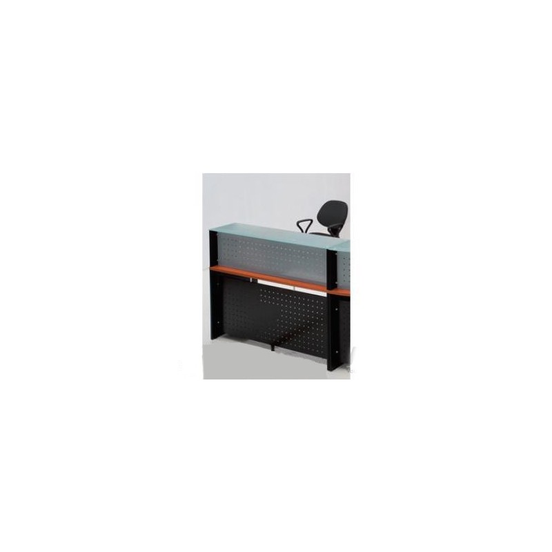 Comptoir d'accueil Droit 180° OPTIMA 140 x 110 x 75 cm coloris au choix