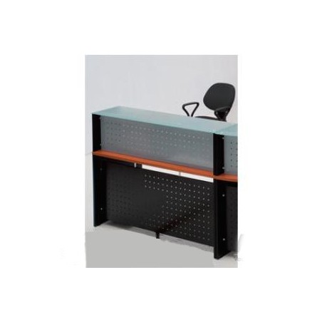 Comptoir d'accueil Droit 180° OPTIMA 140 x 110 x 75 cm coloris au choix