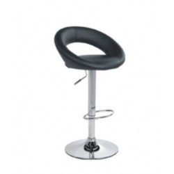 Tabouret SPACE en CUIR Noir...