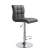 Tabouret FLORENCE en simili cuir & chrome Coloris au choix
