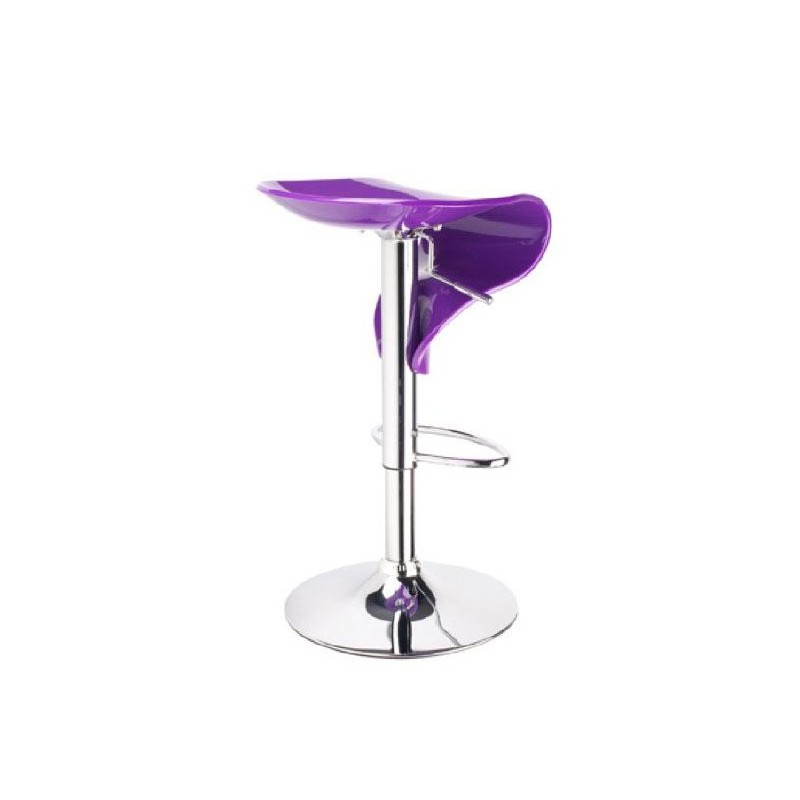 Tabouret DESIGN en acrylique & chrome coloris au choix