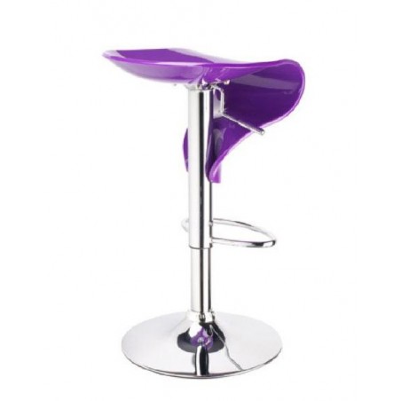 Tabouret DESIGN en acrylique & chrome coloris au choix