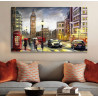 Tableau décoratif London city imprimé en HD 100x60 cm 