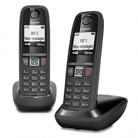  Téléphone sans fil Gigaset AS470 Duo Noir 