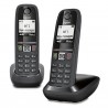 Téléphone sans fil Gigaset AS470 Duo Noir 